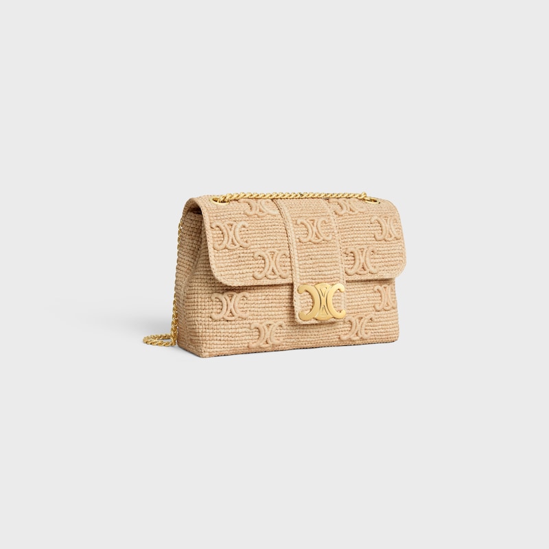 Celine BOLSO VICTOIRE CELINE MEDIANO DE RAFIA CON BORDADOS TRIOMPHE Precio ultrabajo