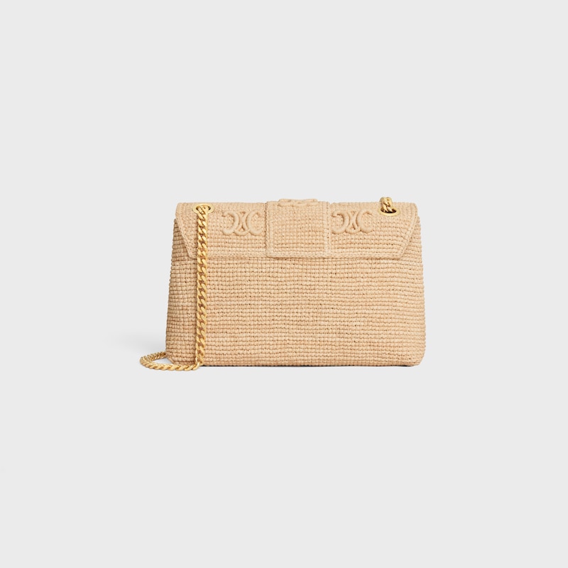 Celine BOLSO VICTOIRE CELINE MEDIANO DE RAFIA CON BORDADOS TRIOMPHE Precio ultrabajo
