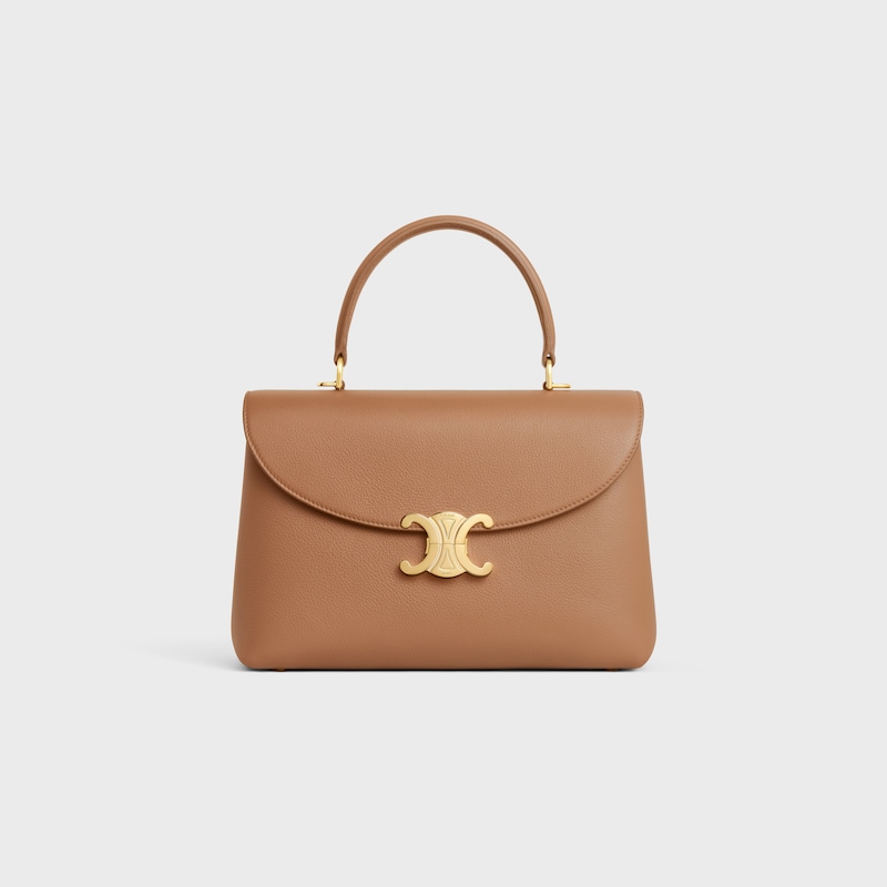 Celine BOLSO NINO MEDIANO DE PIEL DE BECERRO FLEXIBLE CON TEXTURA GRANULADA