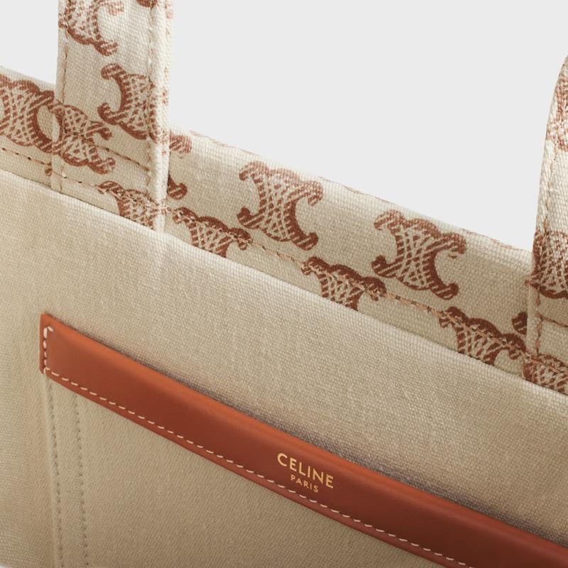 Celine BOLSO CABAS THAIS DE TEJIDO CON LONA TRIOMPHE ESTAMPADA Y PIEL DE BECERRO Rebajas online