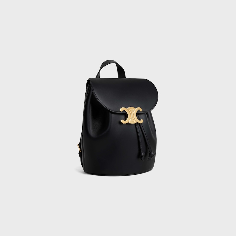 Celine MOCHILA CELINE BONNIE DE PIEL DE BECERRO LISA NEGRA ÚLTIMAS EDICIONES