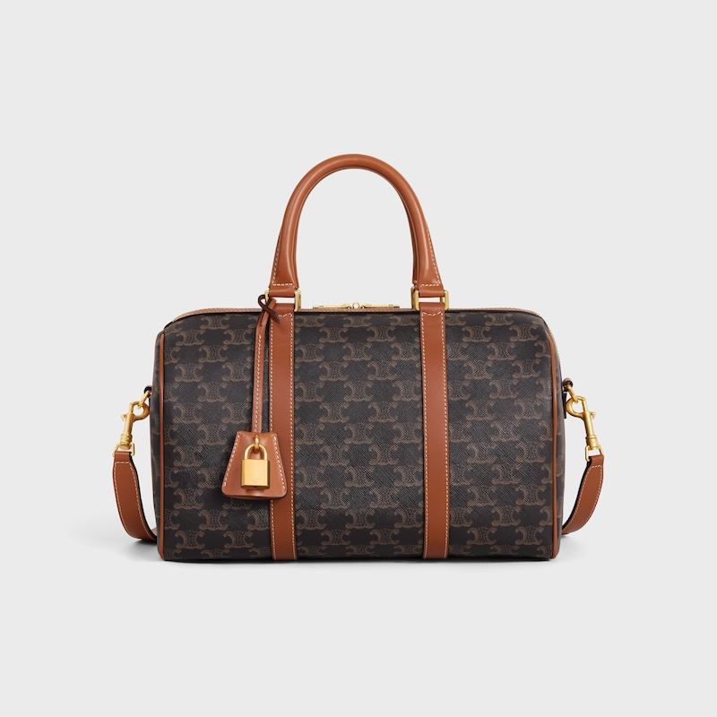 Celine BOLSO BOSTON DE LONA TRIOMPHE Y PIEL DE BECERRO