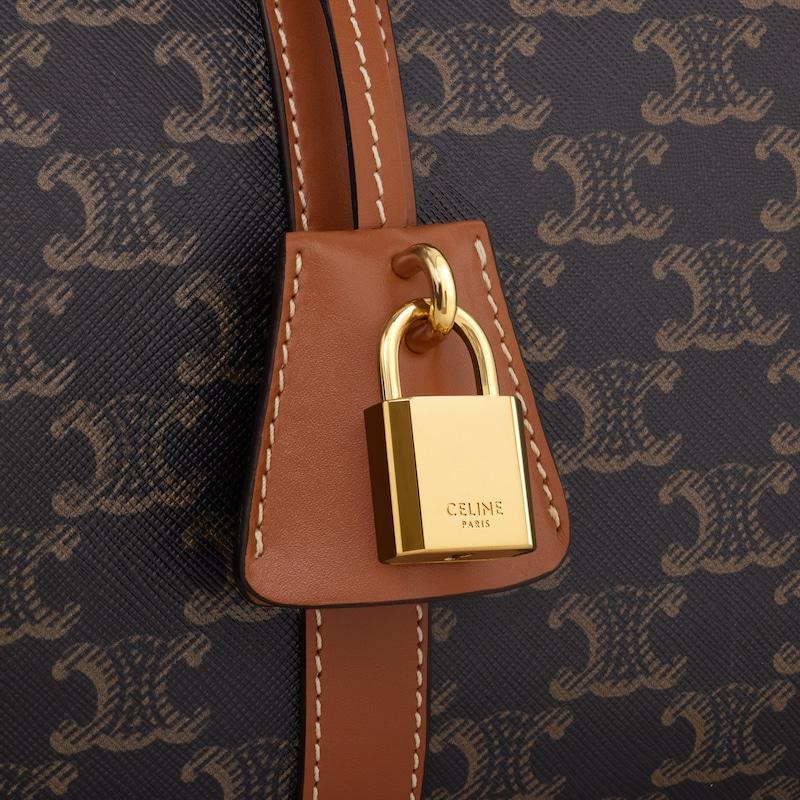 Celine BOLSO BOSTON DE LONA TRIOMPHE Y PIEL DE BECERRO Precio de fábrica