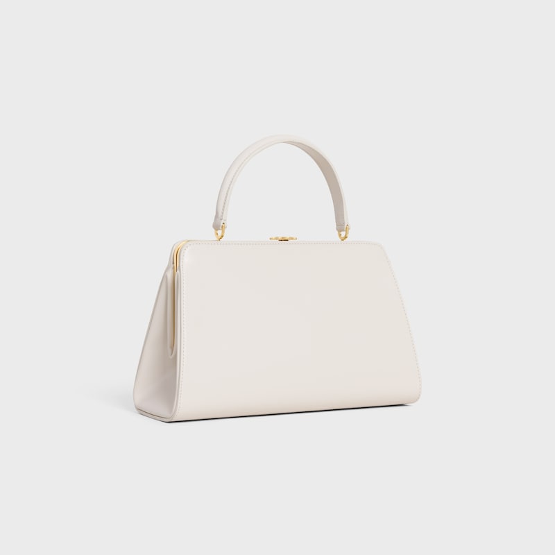 Celine ANTOINETTE CELINE MEDIANO DE PIEL DE BECERRO SATINADA NATURAL Oferta especial de fábrica