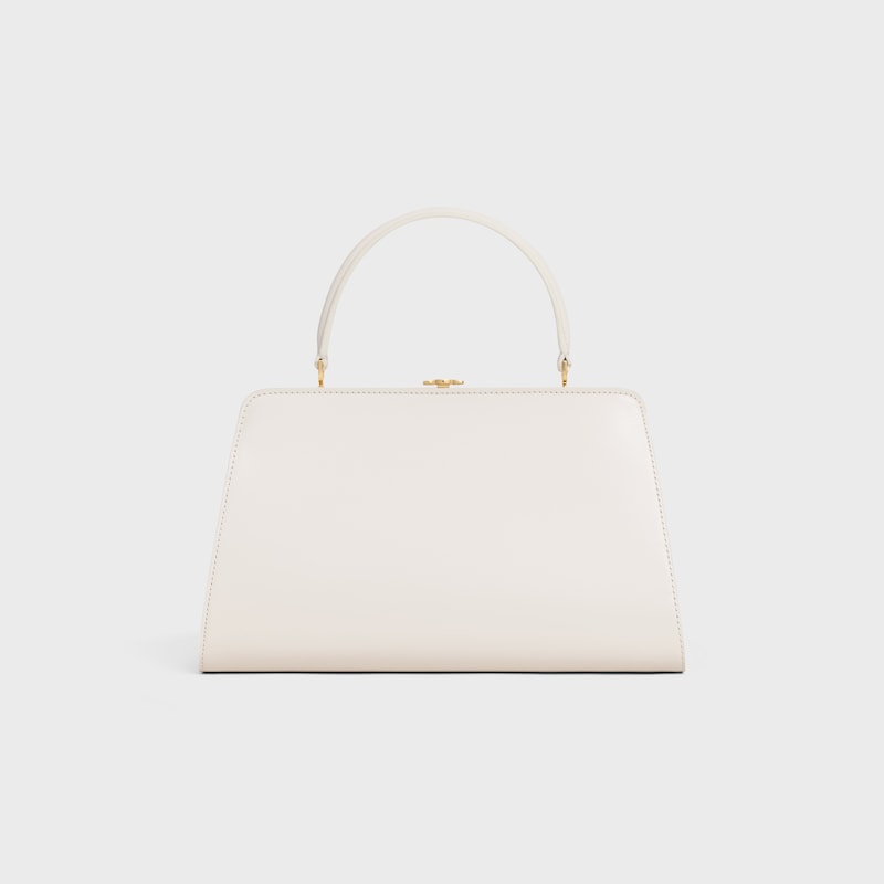Celine ANTOINETTE CELINE MEDIANO DE PIEL DE BECERRO SATINADA NATURAL Oferta especial de fábrica