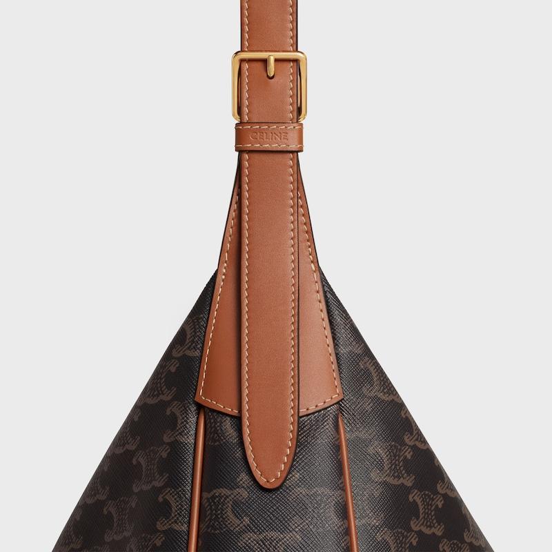 Celine BOLSO HELOÏSE MEDIANO DE PIEL TRIOMPHE LONA TRIOMPHE Y PIEL DE BECERRO Tienda de fábrica