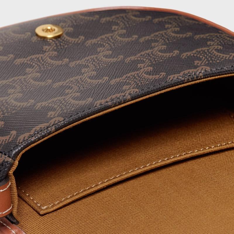 Celine MINIBOLSO BESACE DE LONA TRIOMPHE Y PIEL DE BECERRO Ahorra y exporta