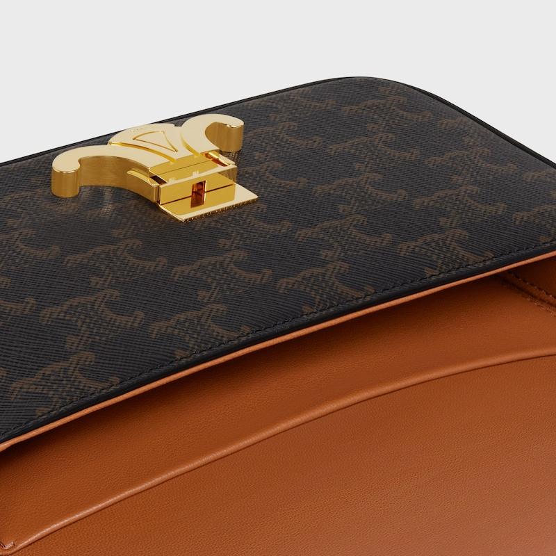 Celine BOLSO DE HOMBRO CLAUDE DE LONA TRIOMPHE Y PIEL DE BECERRO En oferta