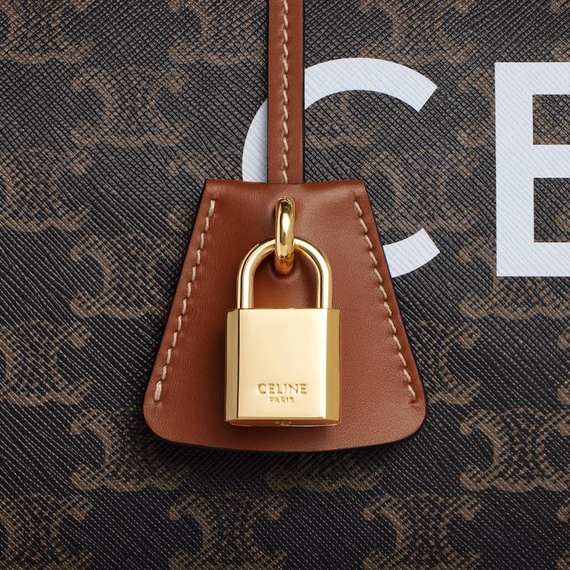 Celine BOLSA DE VIAJE MEDIANA DE LONA TRIOMPHE CON ESTAMPADO CELINE Última moda