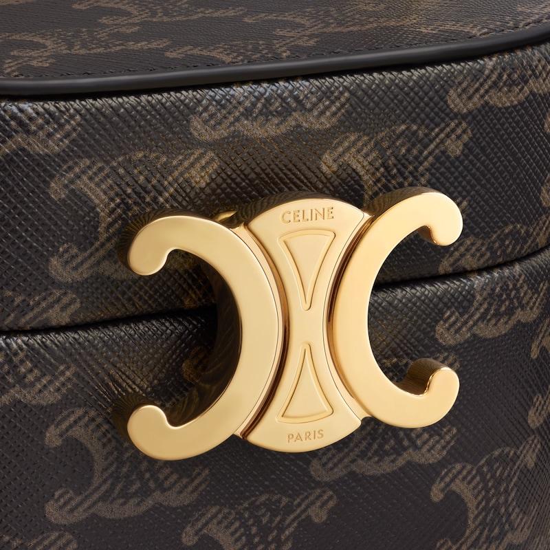 Celine BOLSO CAJA OVALADO TRIOMPHE de Piel de becerro y lona Triomphe Ofertas de temporada