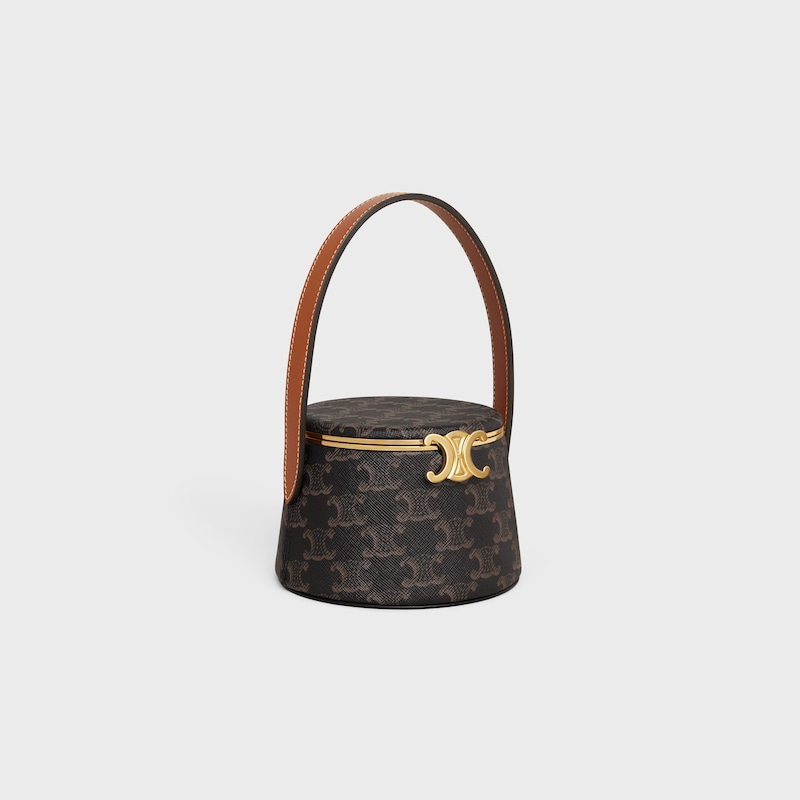 Celine MINAUDIERE CELINE NINA de PIEL DE CORDERO CON ESTAMPADO DE LONA TRIOMPHE Y PIEL DE BECERRO Ofertas especiales