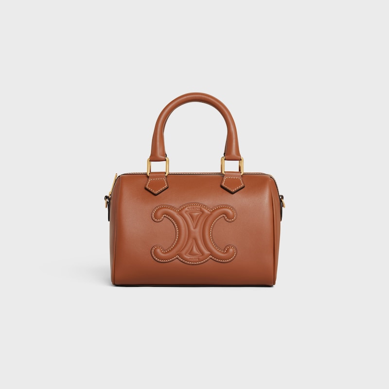 Celine BOLSO BOSTON PEQUEÑO DE PIEL DE BECERRO LISA