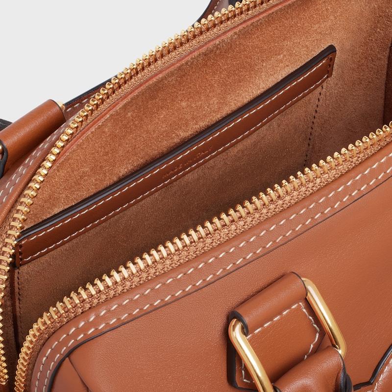 Celine BOLSO BOSTON PEQUEÑO DE PIEL DE BECERRO LISA Outlet online