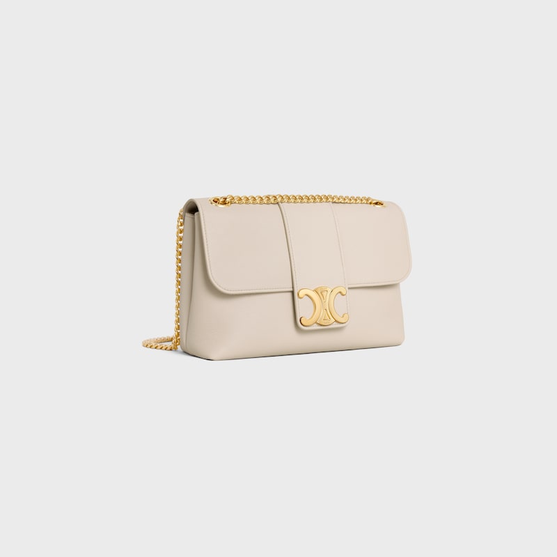 Celine BOLSO VICTOIRE CELINE MEDIANO DE PIEL DE BECERRO FLEXIBLE CON TEXTURA GRANULADA Liquidación