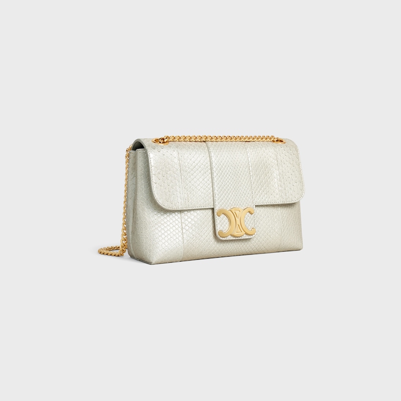 Celine BOLSO VICTOIRE CELINE MEDIANO DE PIEL DE PITÓN NACARADA Rebajas online