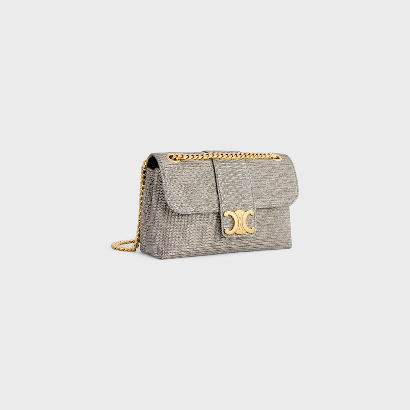 Celine BOLSO TEEN VICTOIRE CELINE DE TEJIDO BRILLANTE ÚLTIMAS EDICIONES