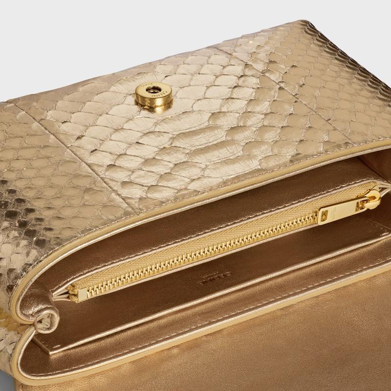 Celine BOLSO TEEN VICTOIRE CELINE DE PIEL DE PITÓN LAMINADA Último día