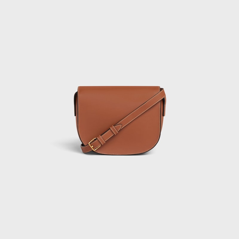 Celine BOLSO FOLCO DE PIEL TRIOMPHE de piel de becerro lisa Descuentos del mes