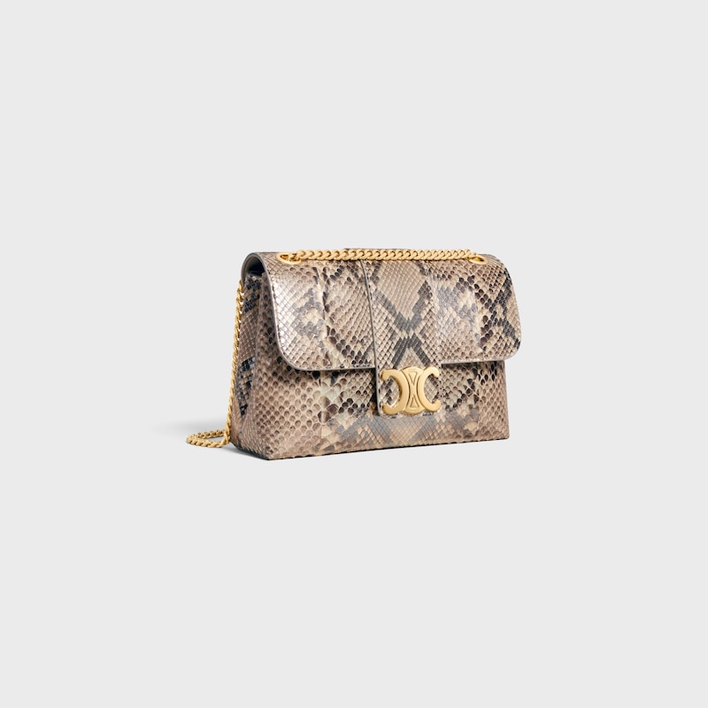 Celine BOLSO VICTOIRE CELINE MEDIANO DE PIEL DE PITÓN NACARADA Descuento por venta flash