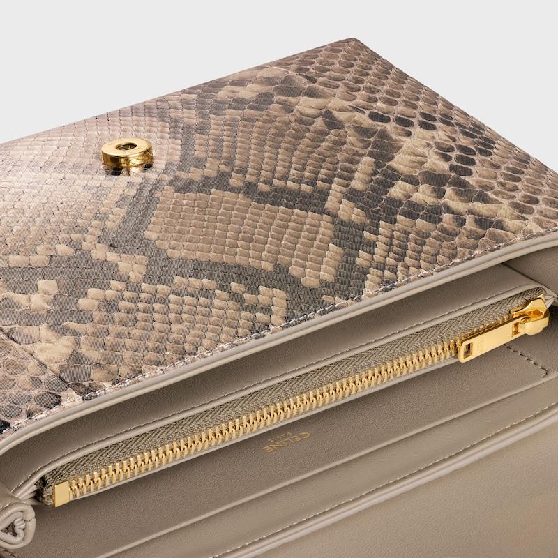 Celine BOLSO VICTOIRE CELINE MEDIANO DE PIEL DE PITÓN NACARADA Descuento por venta flash