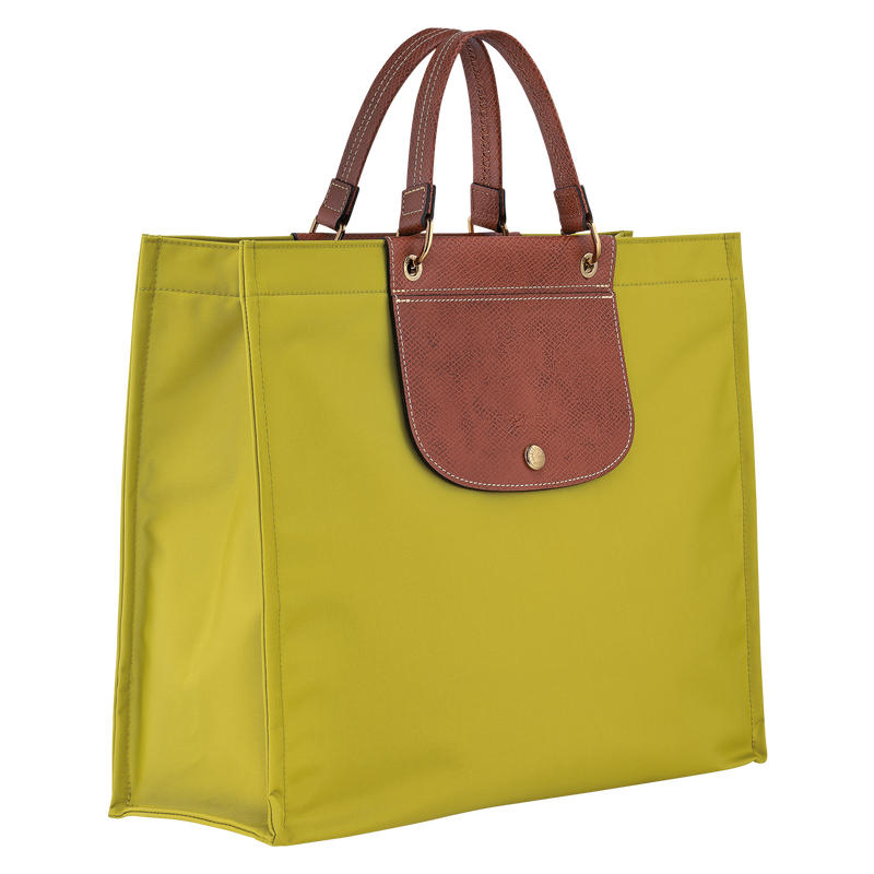 ﻿Longchamp Cabas Longchamp Bolso shopper L Tela - Verde Kiwi Descuento