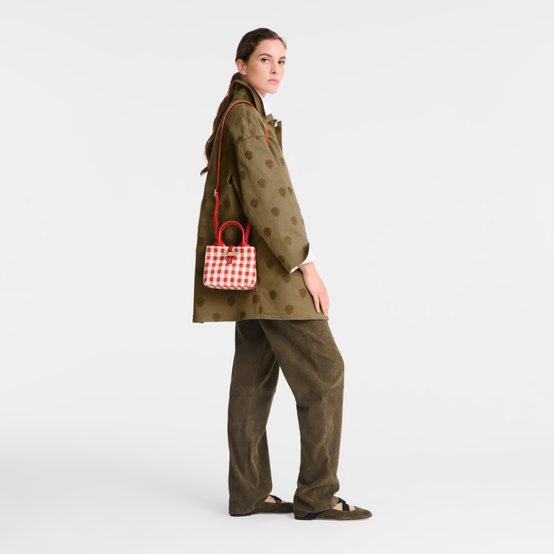 Longchamp Le Roseau Bolso con asa superior XS Tela - Corteza Tienda