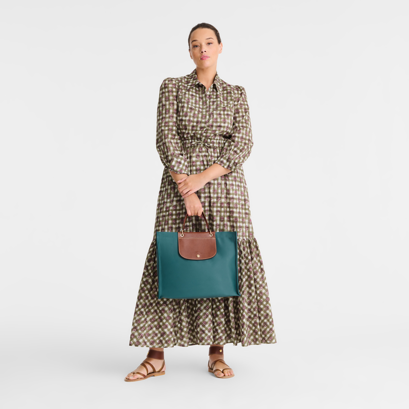 Longchamp Cabas Longchamp Bolso shopper L Tela - Cedro Oferta especial