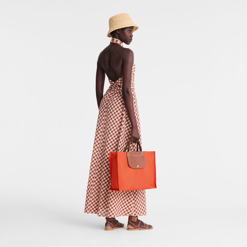Longchamp Cabas Longchamp Bolso shopper L Tela - Carotte Envío gratis