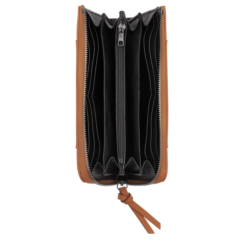 Longchamp Longchamp 3D Cartera con cremallera Cuero - Natural Últimos 2 días