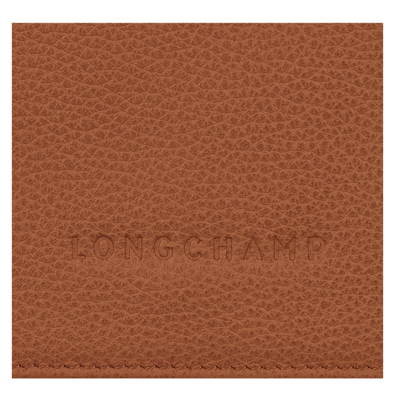 Longchamp Le Foulonné Cartera compacta Cuero - Caramelo Último día