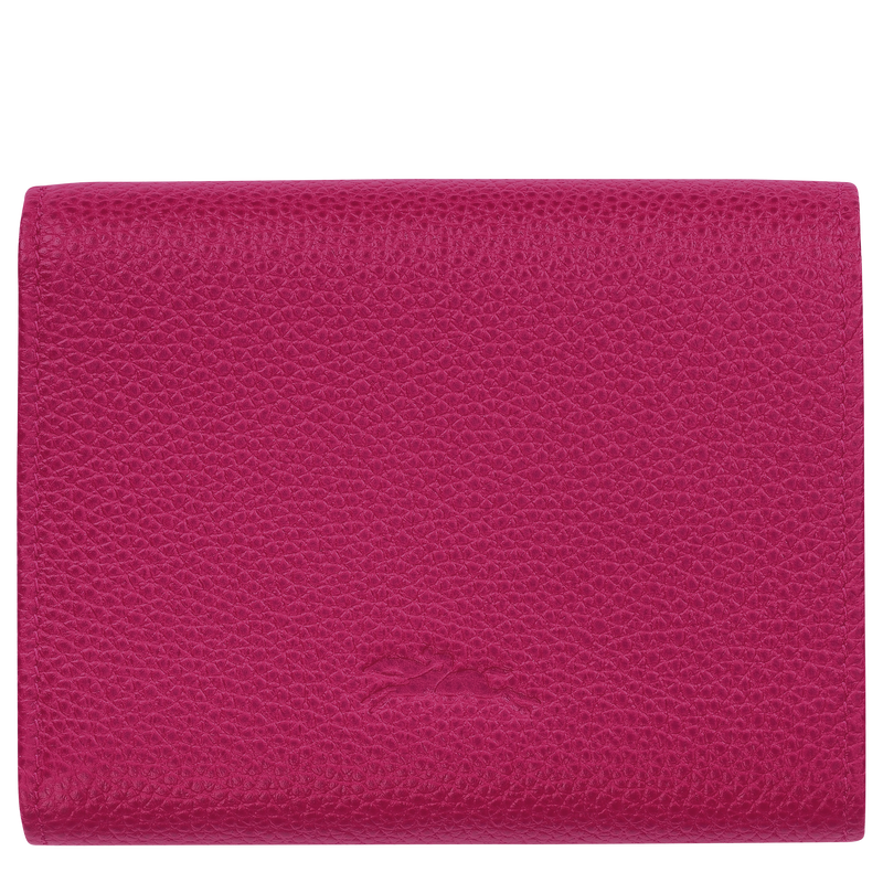 Longchamp Le Foulonné Cartera compacta Cuero - Remolacha Solo hoy