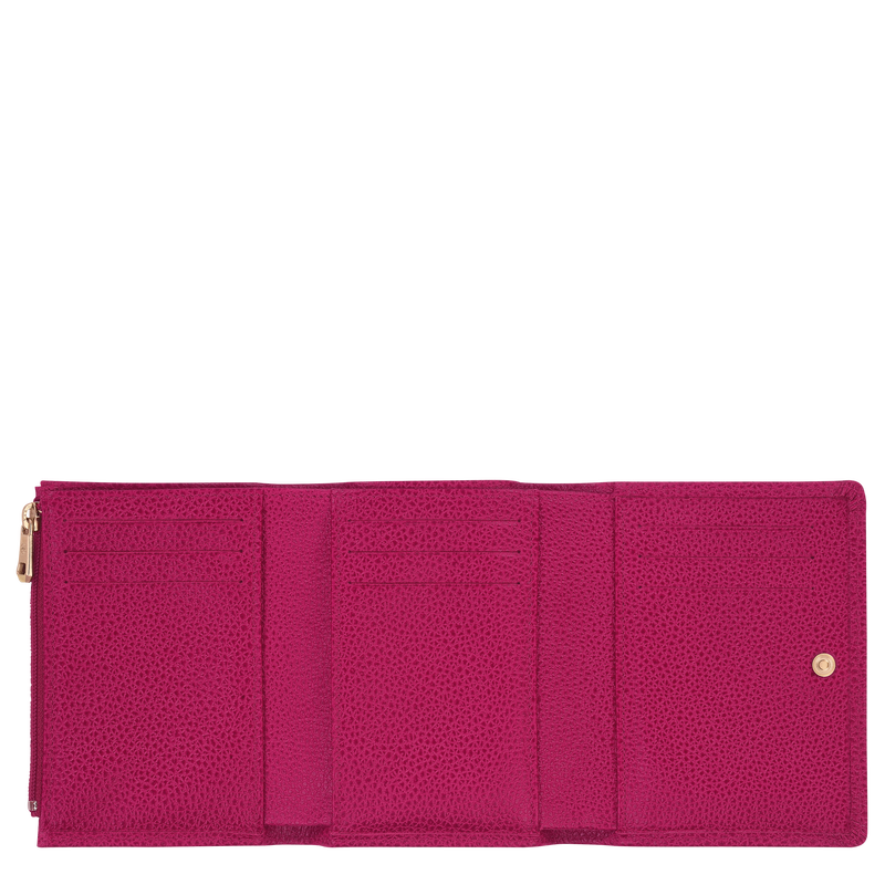 Longchamp Le Foulonné Cartera compacta Cuero - Remolacha Solo hoy