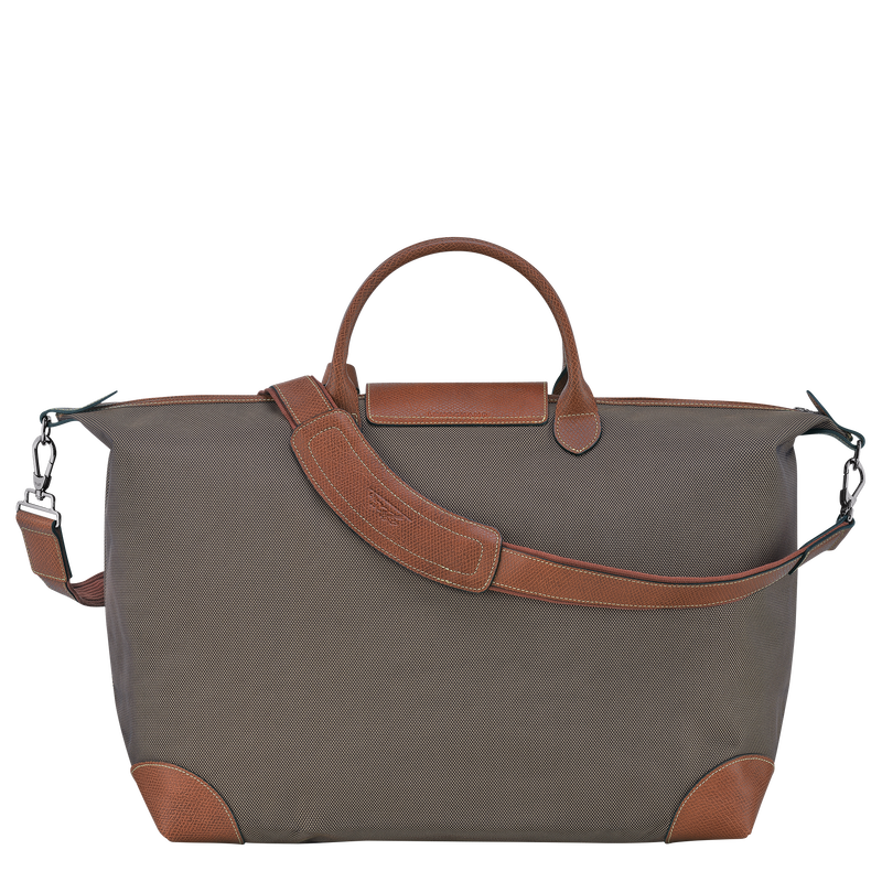 Longchamp Boxford Bolsa de viaje L Lona reciclada - Marrón Superdescuento