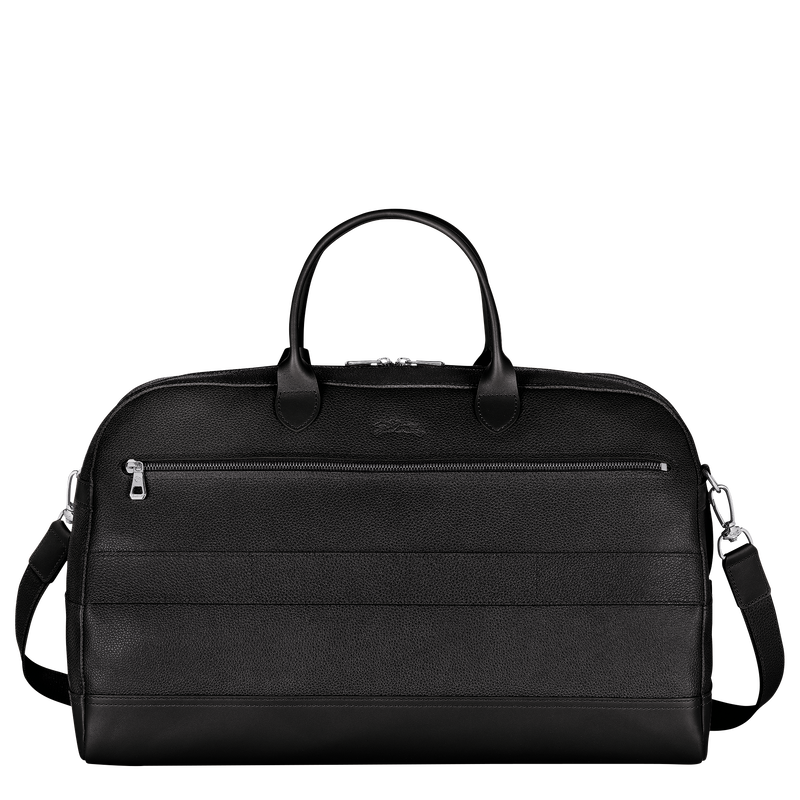 Longchamp Le Foulonné Bolsa de viaje L Cuero - Negro Grandes descuentos