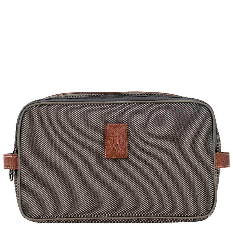 Longchamp Boxford Neceser Lona reciclada - Marrón