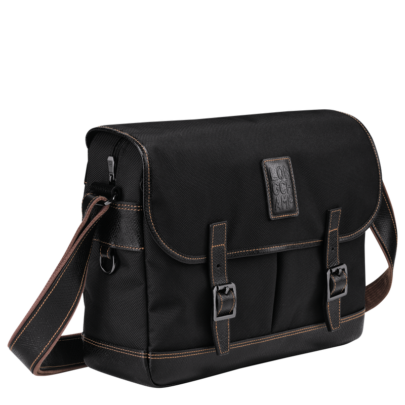 Longchamp Boxford Bolso bandolera L Lona reciclada - Negro Tienda de fábrica