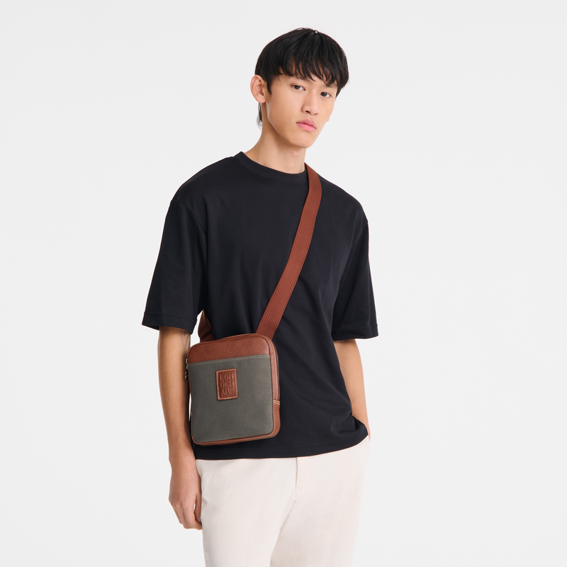 Longchamp Boxford Bolso bandolera XS Lona reciclada - Marrón Limitado a 3 días