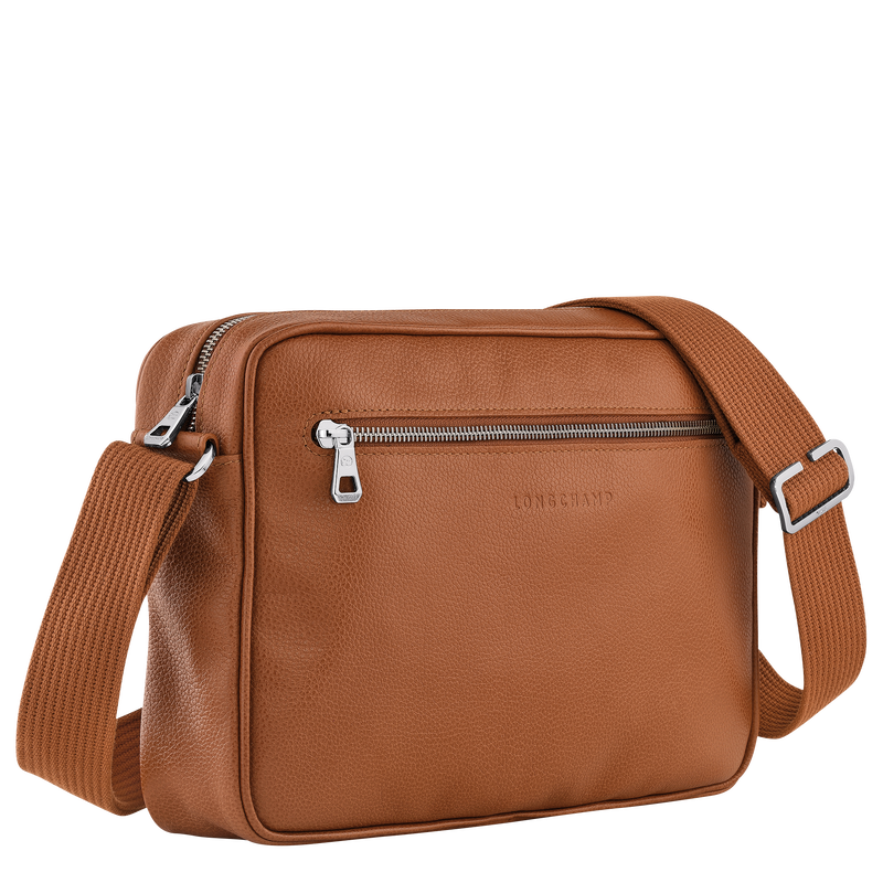Longchamp Le Foulonné Bolso bandolera M Cuero - Caramelo Precios de Black Friday