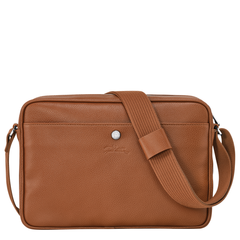 Longchamp Le Foulonné Bolso bandolera M Cuero - Caramelo Precios de Black Friday
