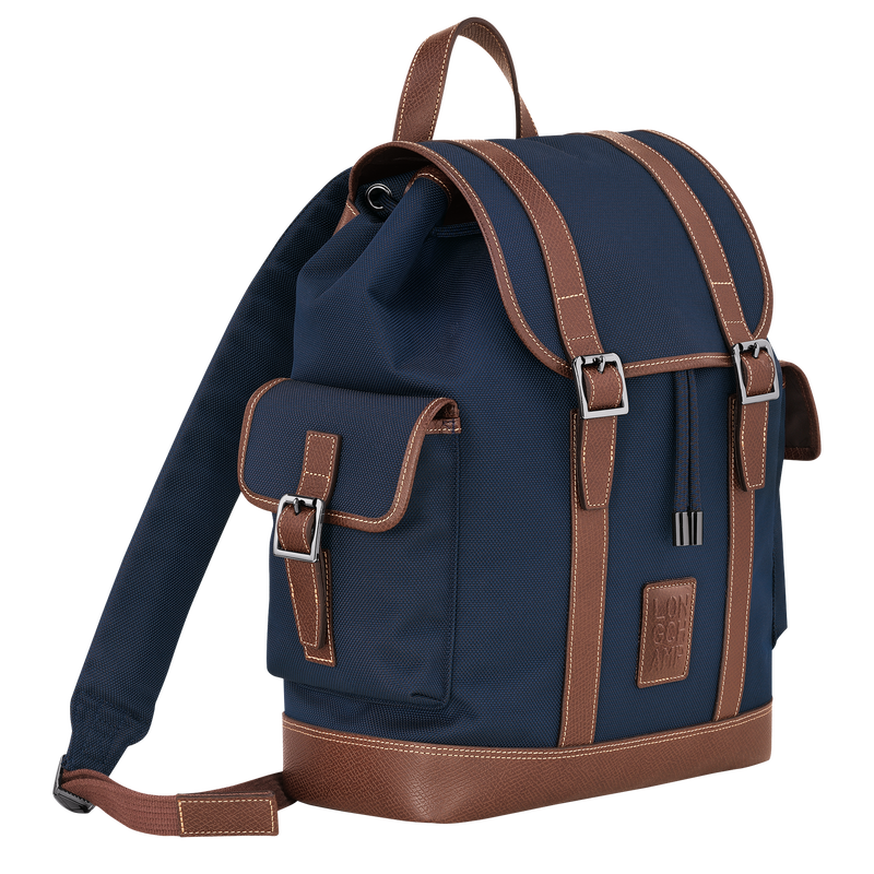 Longchamp Boxford Mochila Lona reciclada - Azul En oferta