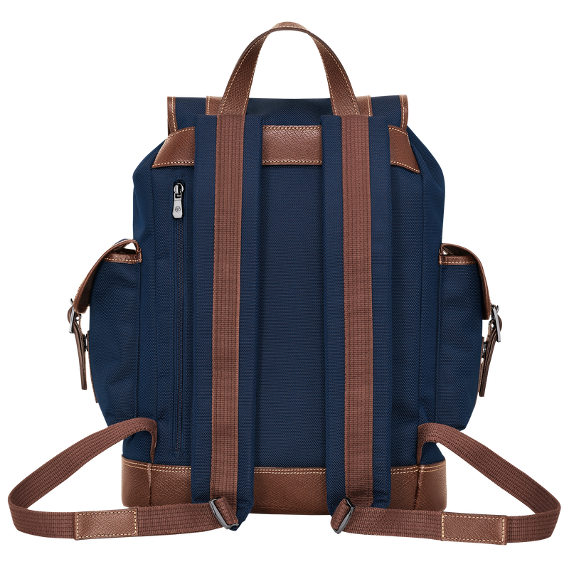 Longchamp Boxford Mochila Lona reciclada - Azul En oferta