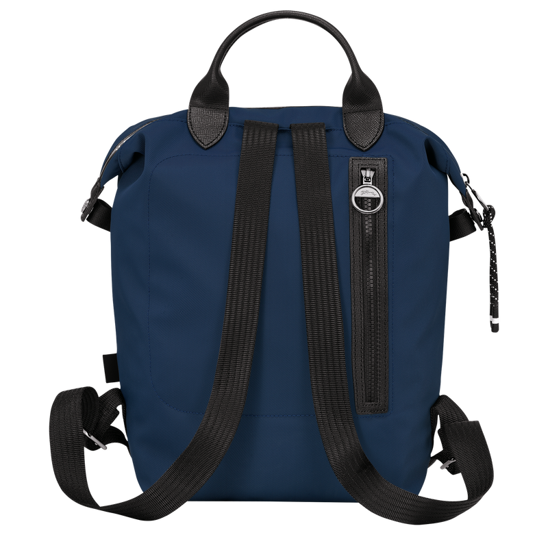 Longchamp Le Pliage Energy Mochila L Lona reciclada - Azul Marino Última moda