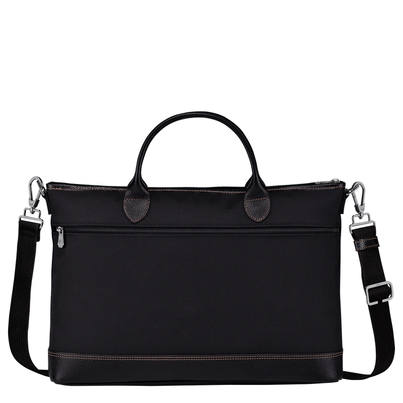 Longchamp Boxford Maletín S Lona reciclada - Negro Descuento por venta flash