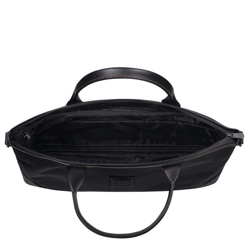 Longchamp Boxford Maletín S Lona reciclada - Negro Descuento por venta flash