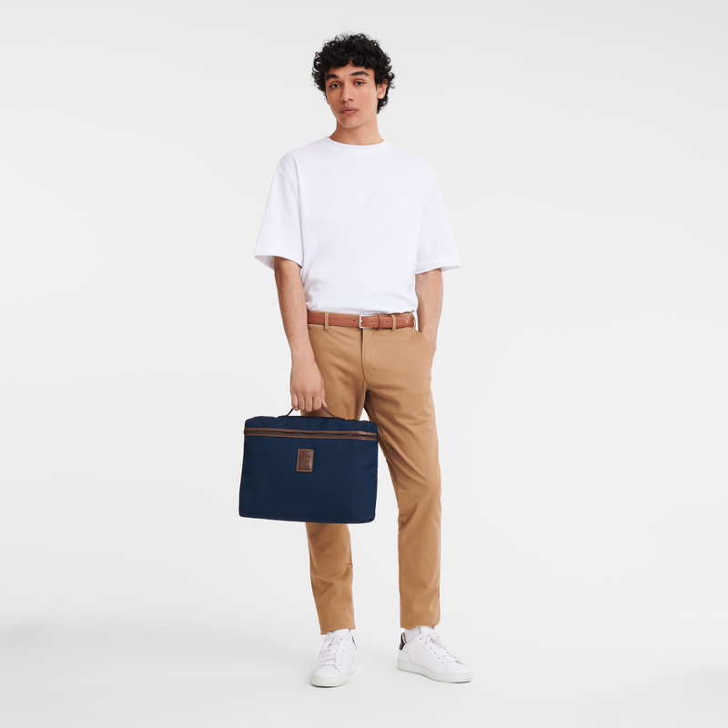Longchamp Boxford Maletín S Lona reciclada - Azul Ofertas de temporada