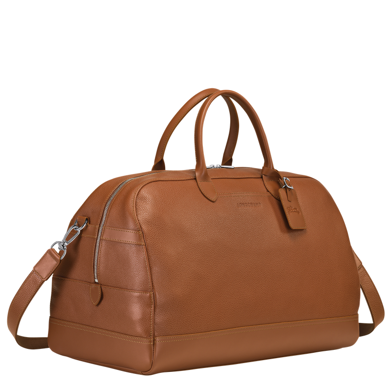 Longchamp Le Foulonné Bolsa de viaje L Cuero - Caramelo Precio ultrabajo