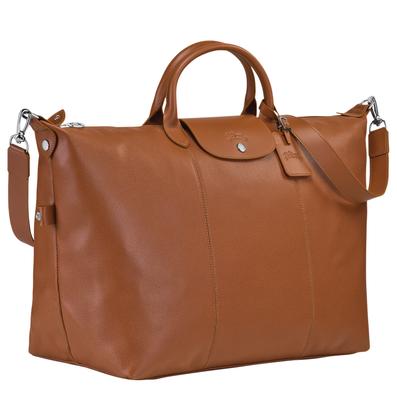Longchamp Le Foulonné Bolsa de viaje L Cuero - Caramelo Outlet online