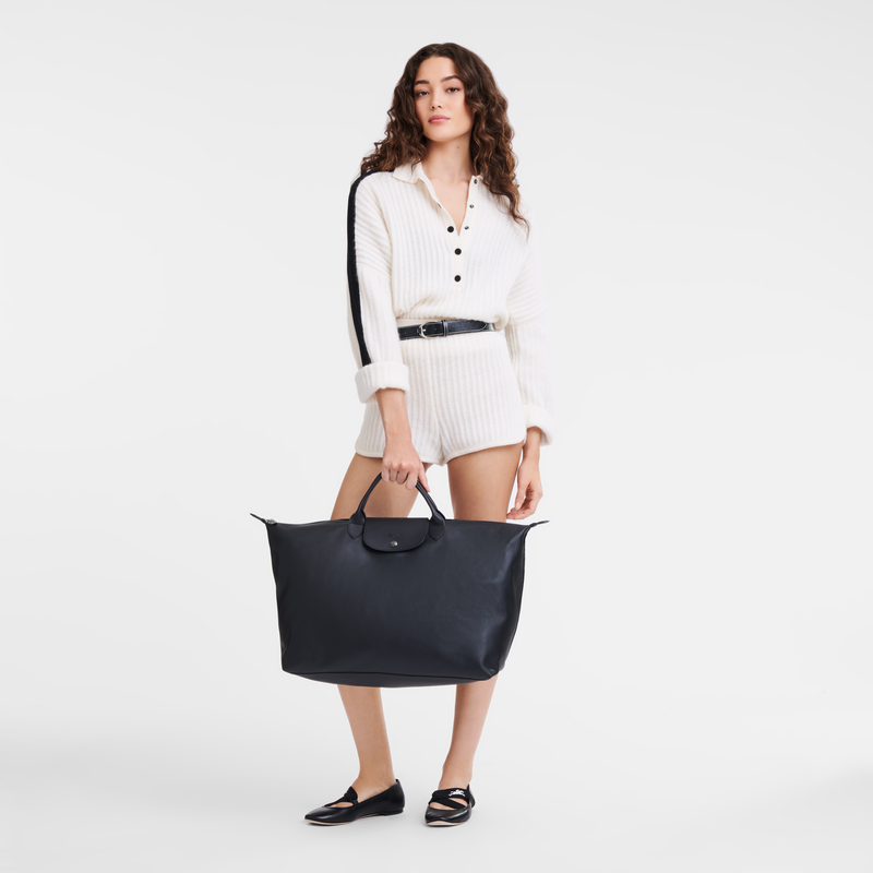 Longchamp Le Pliage Xtra Bolsa de viaje L Cuero - Negro Ofertas