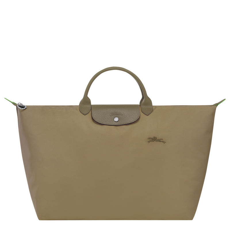Longchamp Le Pliage Green Bolsa de viaje L Lona reciclada - alcachofa