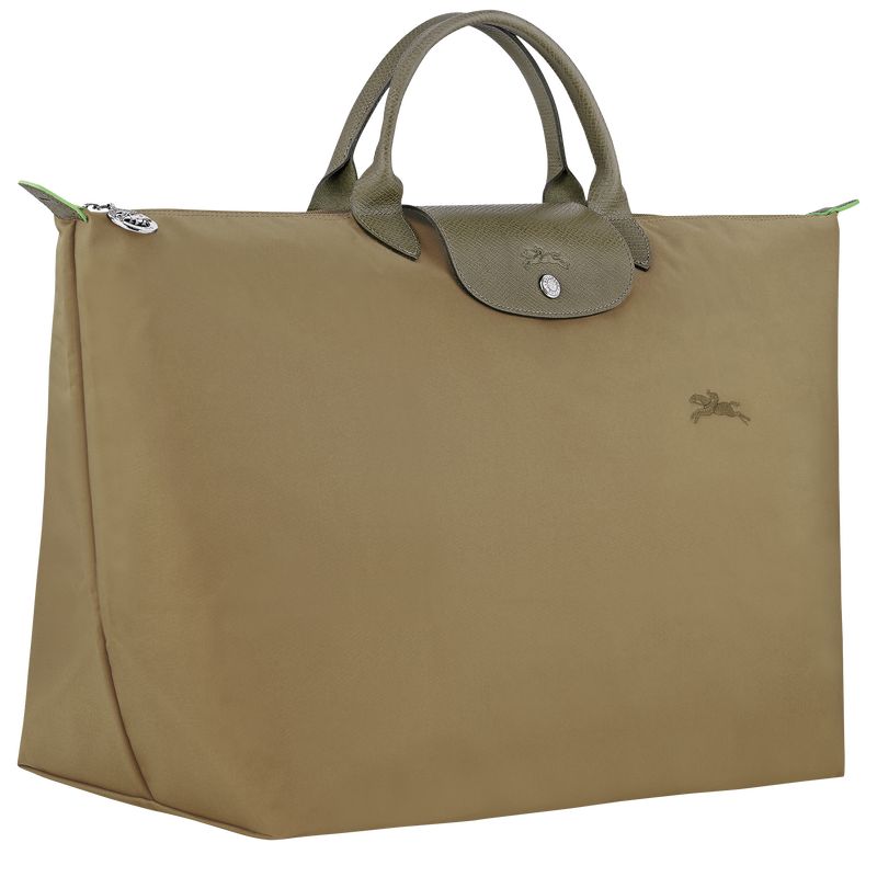 Longchamp Le Pliage Green Bolsa de viaje L Lona reciclada - alcachofa Rebajas baratas